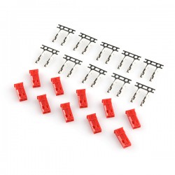 JST Male 2 Pin Connector Set (10pcs) [JSTMALECONN]
